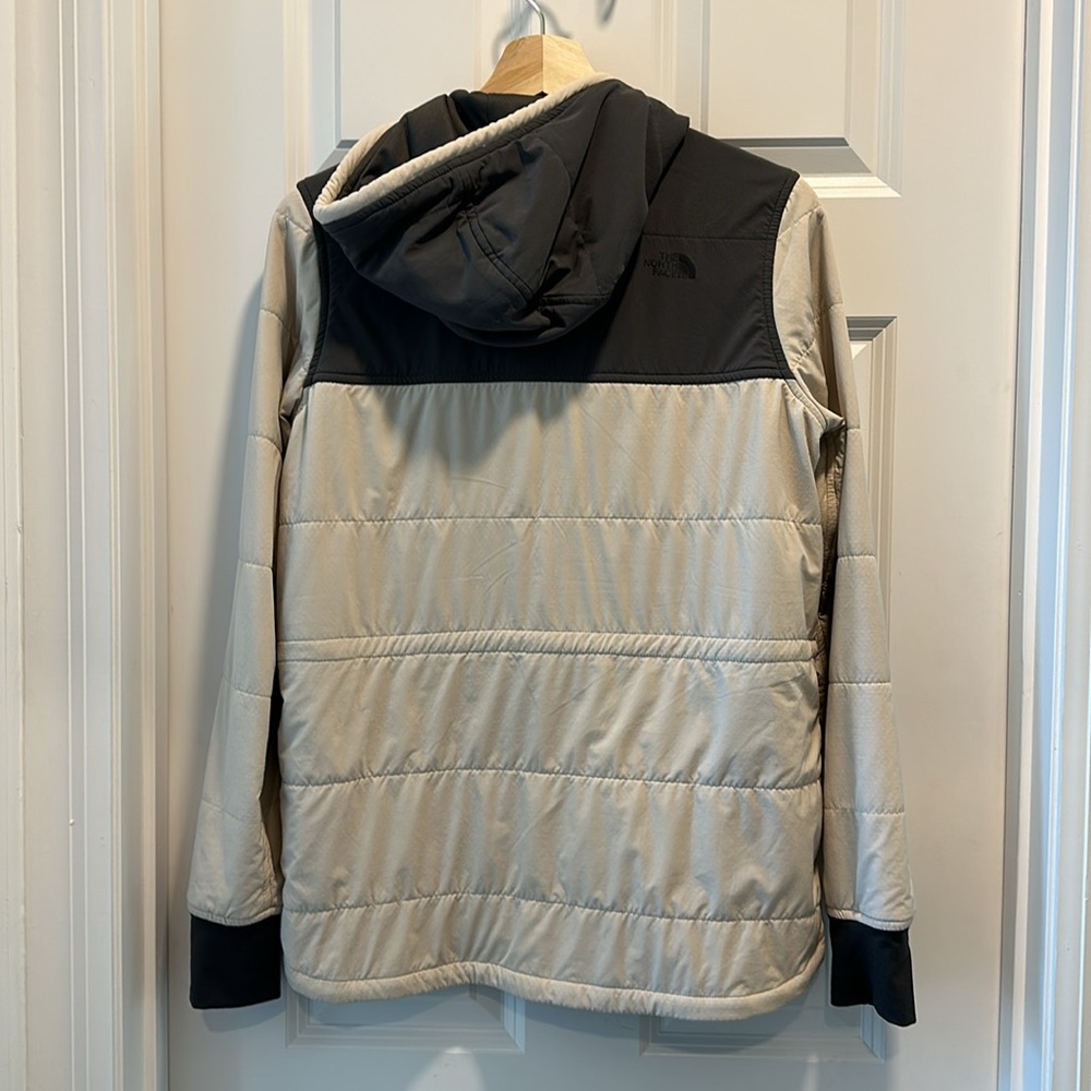 The North Face Women's Full Zip Mountain Sweatshirt Size Small Gray Cream - Picture 2 of 3